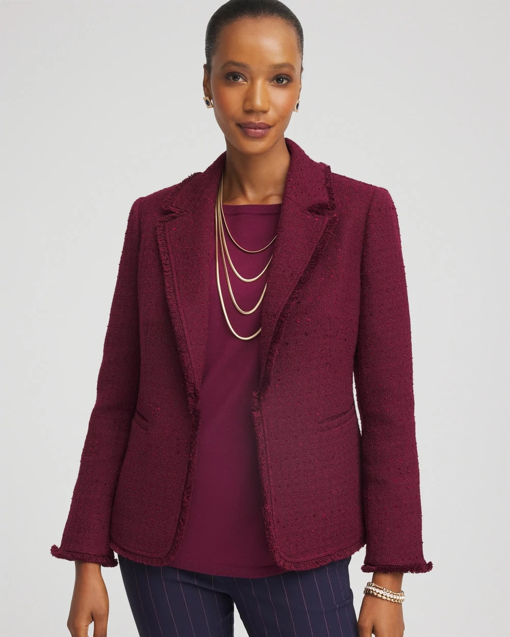 Chico's Smart Buy | Tweed Fringe Blazer