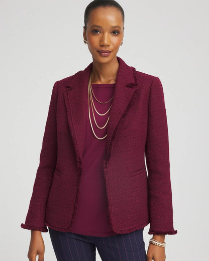 Chico's Smart Buy | Tweed Fringe Blazer