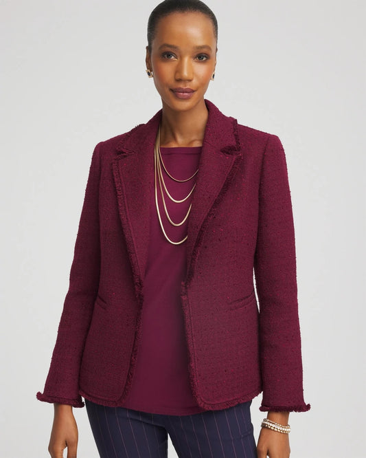 Chico's Smart Buy | Tweed Fringe Blazer