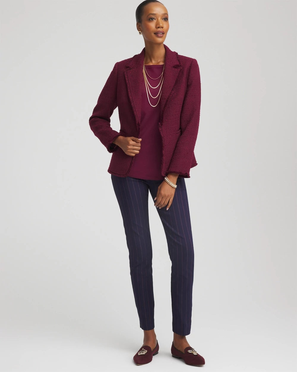 Chico's Smart Buy | Tweed Fringe Blazer