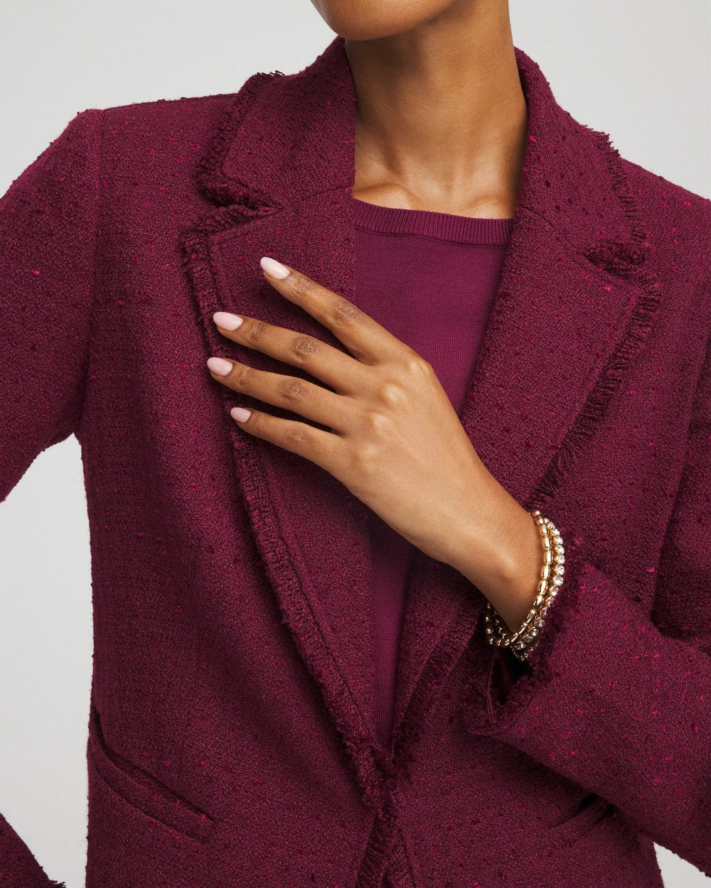 Chico's Smart Buy | Tweed Fringe Blazer