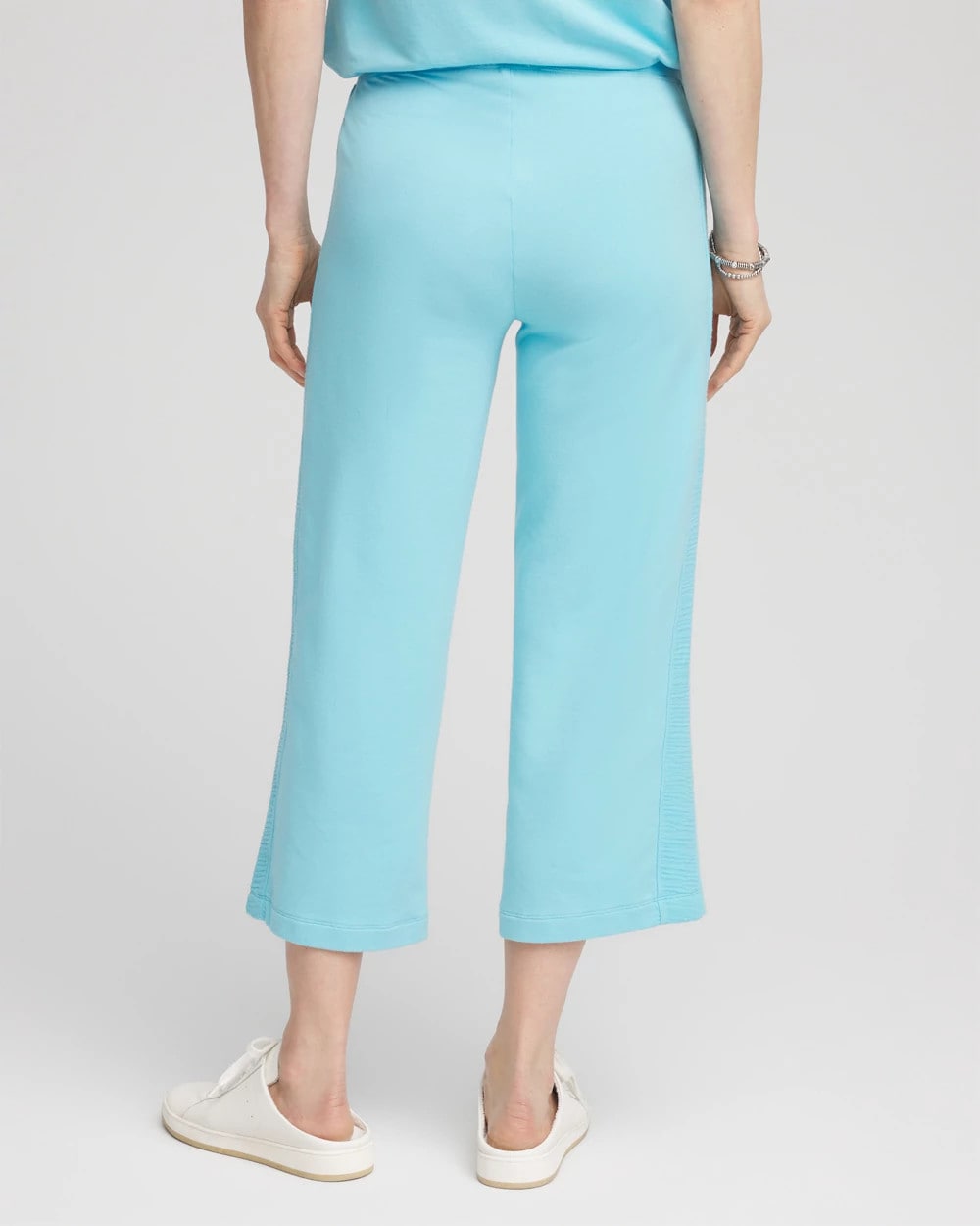 Chico's Premium | Zenergy® French Terry Gauze-Inset Cropped Pants