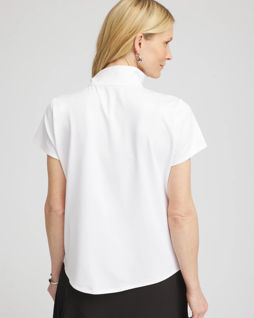 Chico's Everyday | Zenergy® UPF Mockneck Short-Sleeve Top