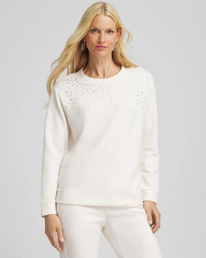 Chico's Recommended | Zenergy® Rhinestone Pullover Top