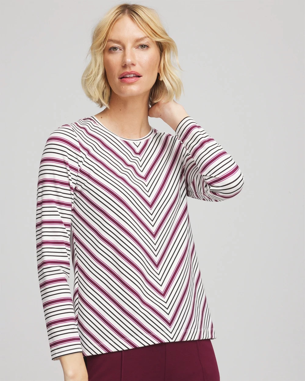 Chico's Best Price | Zenergy® Soft Brushed Striped Top