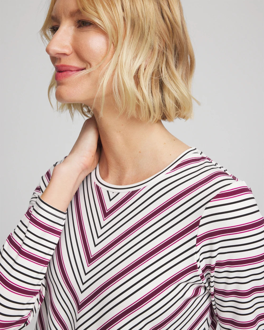 Chico's Best Price | Zenergy® Soft Brushed Striped Top