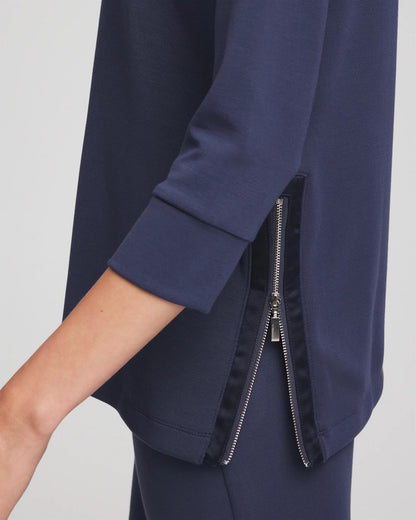 Chico's Discount | Zenergy® Satin-Trim Tunic