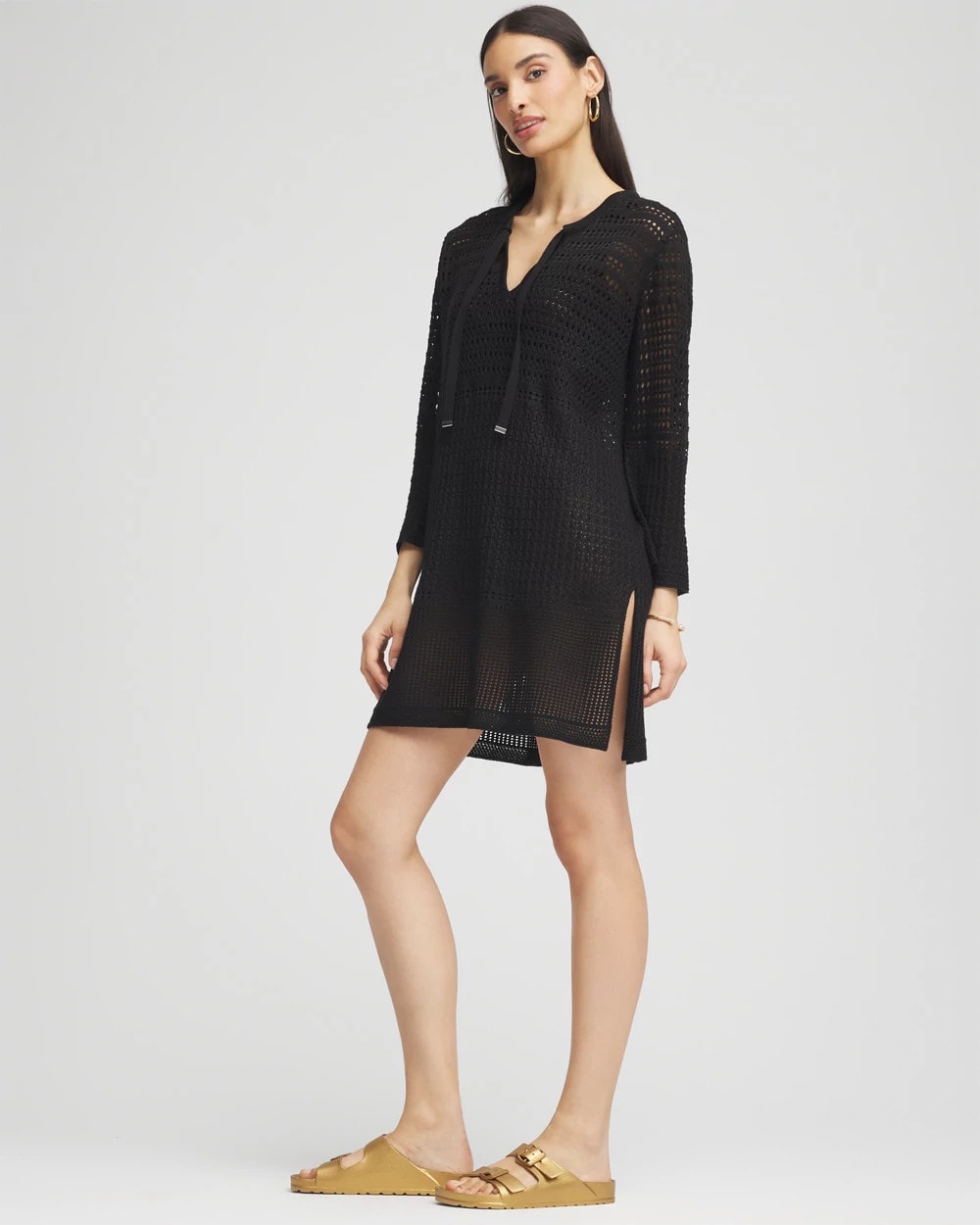 Chico's Smart Buy | Chico's Tie-Front Beach Swimsuit Cover-Up