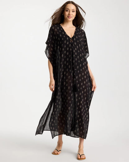 Chico's Deals | Printed Kaftan Swim Cover-Up