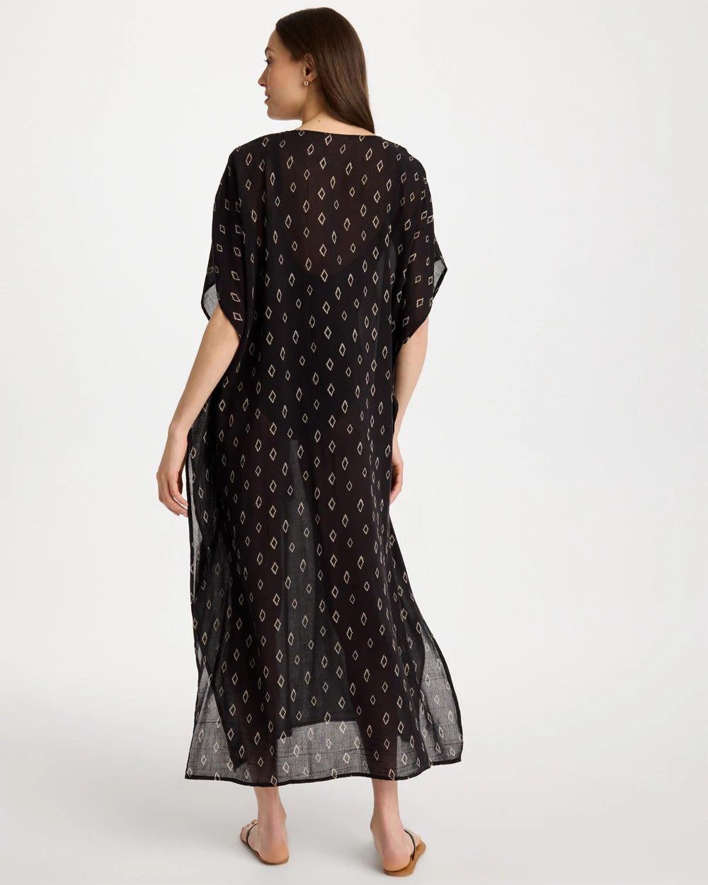 Chico's Deals | Printed Kaftan Swim Cover-Up