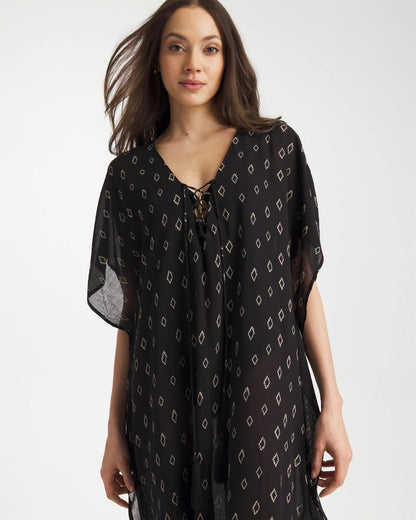 Chico's Deals | Printed Kaftan Swim Cover-Up
