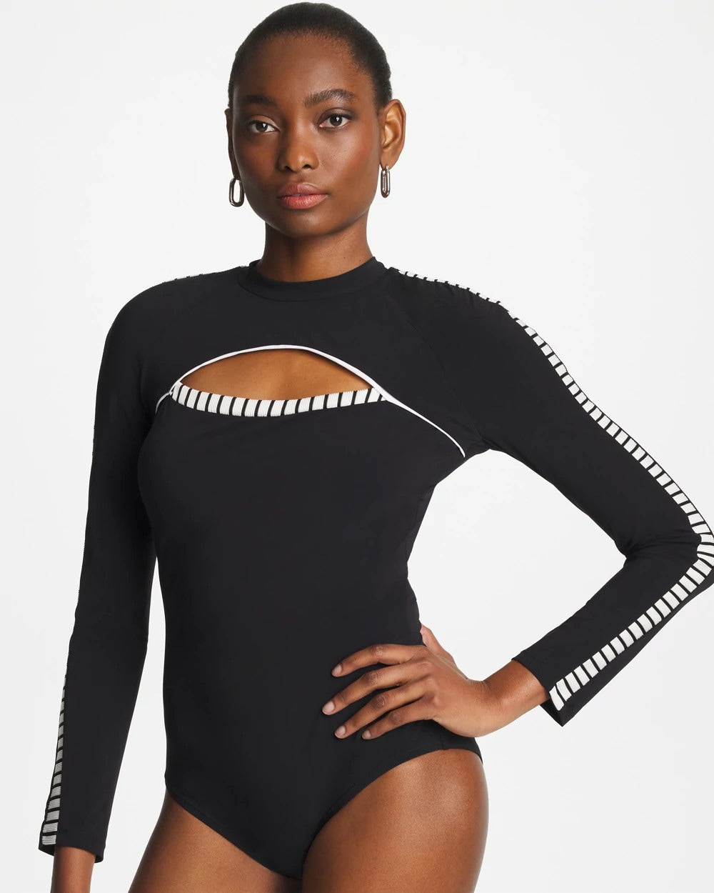 Chico's Special Offer | Gottex Coco Long Sleeve One Piece