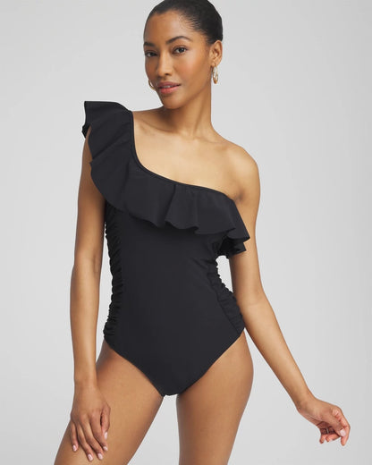 Chico's Recommended | Gottex One Shoulder One Piece Swimsuit