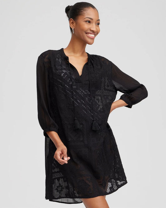 Chico's Deals | Embroidered Swim Dress Coverup