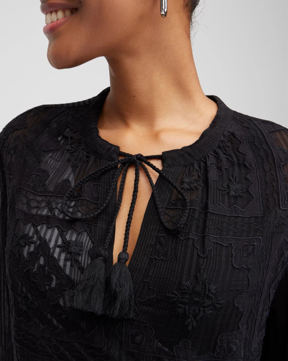 Chico's Deals | Embroidered Swim Dress Coverup