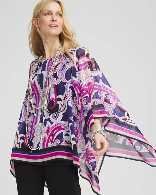 Chico's Essential | Travelers™ Paisley Chiffon Layered Top