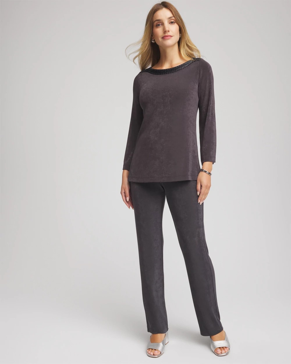 Chico's Premium | Travelers™ Koia Pearl Beaded Tunic