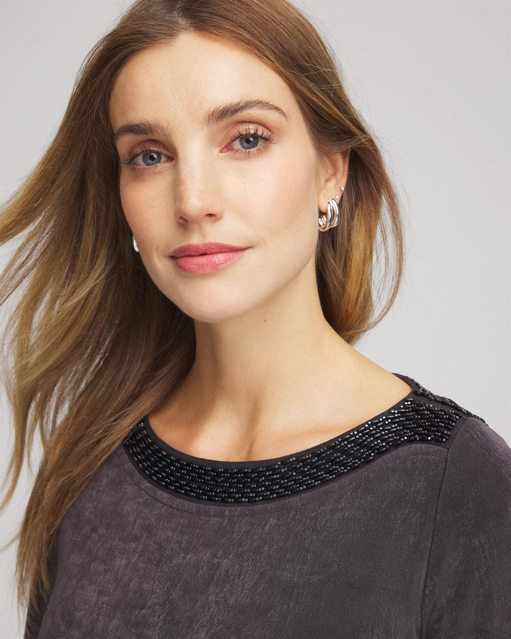 Chico's Premium | Travelers™ Koia Pearl Beaded Tunic