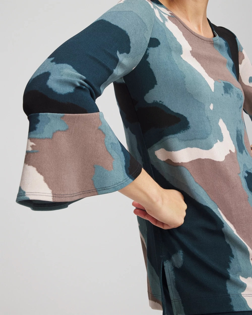 Chico's Great Value | Travelers™ Crystal Flounce Sleeve Tunic