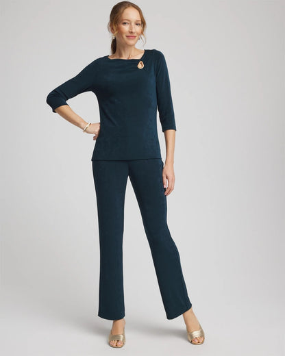 Chico's New | Travelers™ Asymmetrical 3/4 Sleeve Top