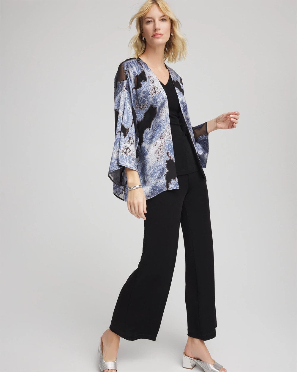 Chico's Featured | Travelers™ Collection Paisley Burnout Jacket