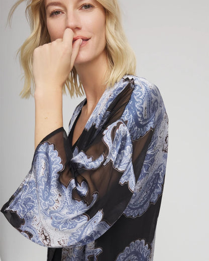 Chico's Featured | Travelers™ Collection Paisley Burnout Jacket