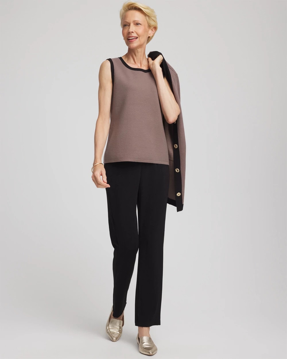 Chico's Premium | Travelers™ Tipped Sweater Tank