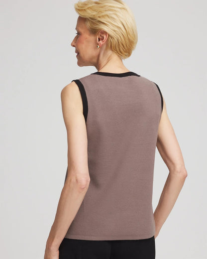 Chico's Premium | Travelers™ Tipped Sweater Tank