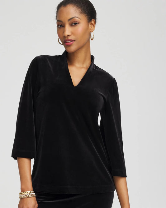 Chico's Value | Travelers™ Velvet V-Neck Kimono Sleeve Top