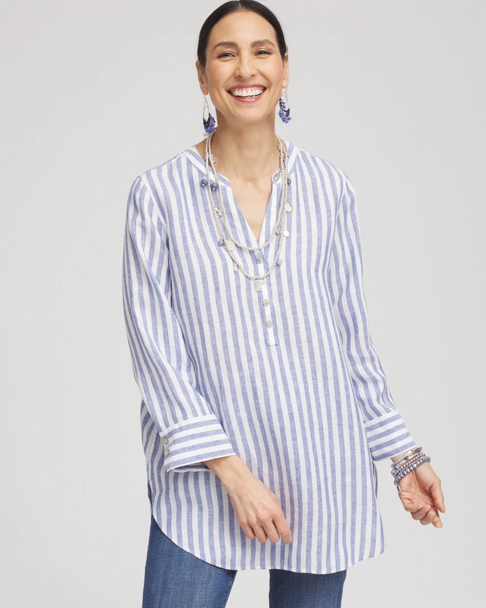Chico's Hot Sale | No Iron™ Linen Tunic