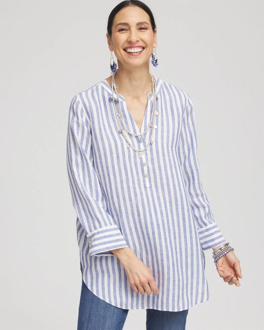 Chico's Hot Sale | No Iron™ Linen Tunic