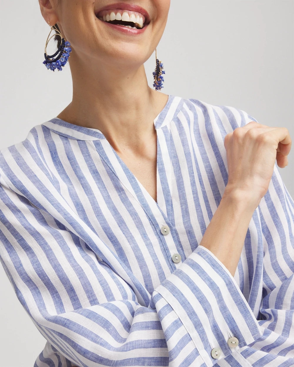 Chico's Hot Sale | No Iron™ Linen Tunic