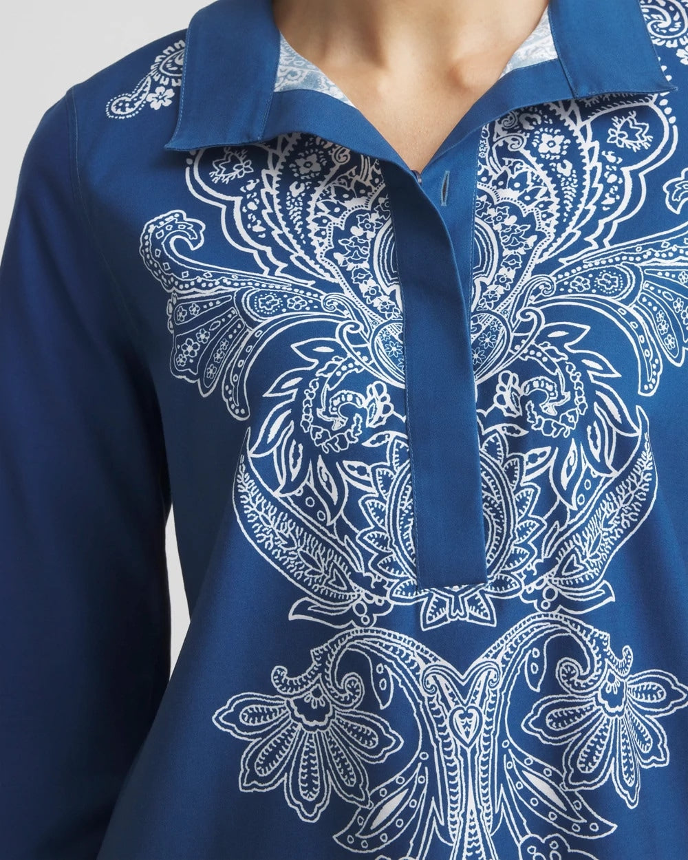 Chico's Quality | No Iron™ Paisley Buttonback Tunic