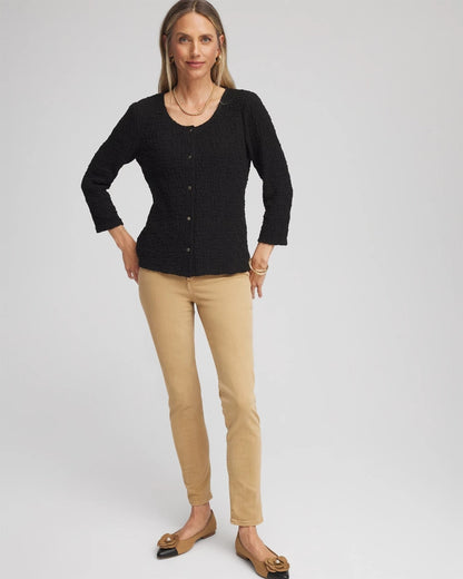 Chico's Great Value | Textured Scoopneck Cardigan