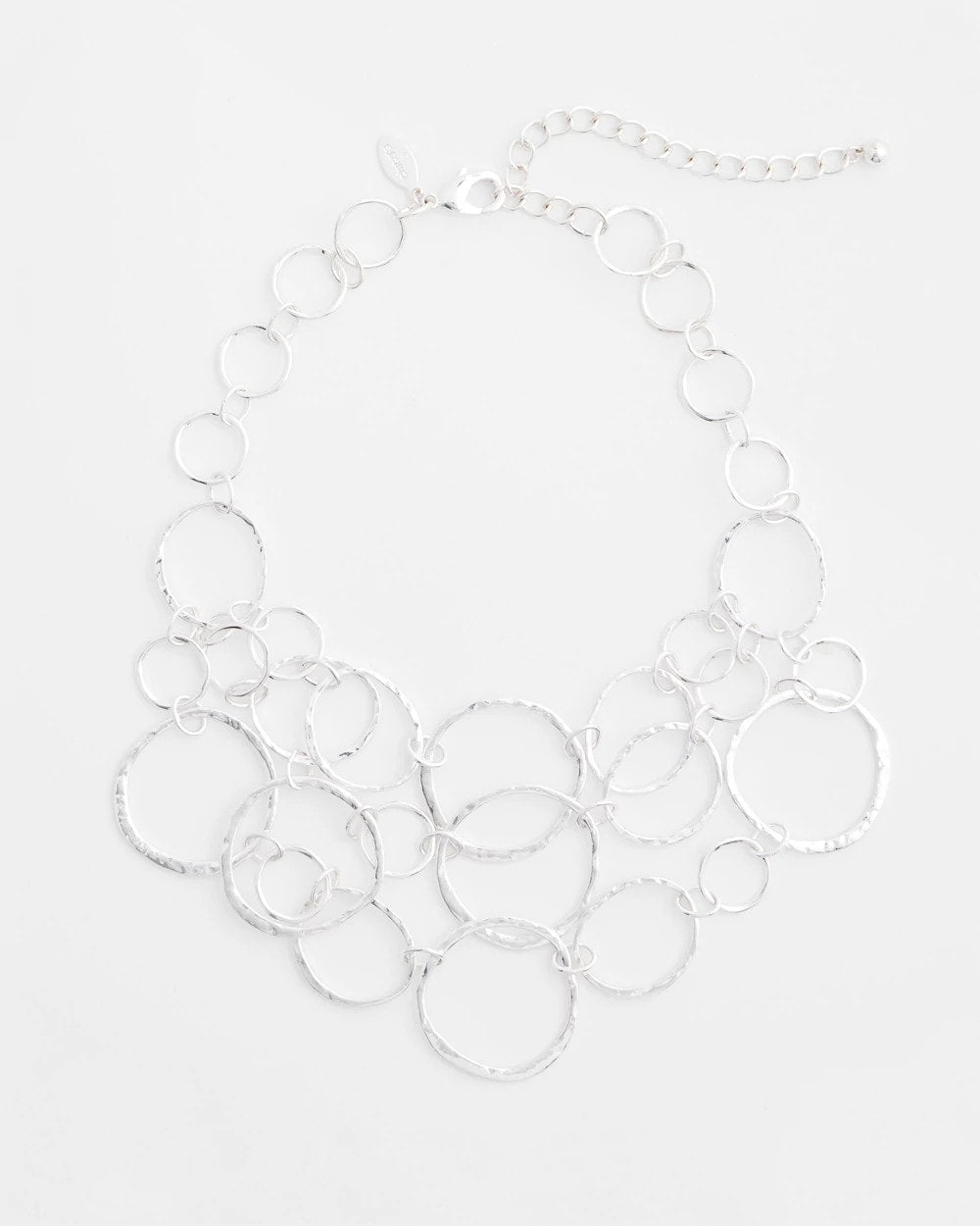 Chico's Customer Favorite | Short Silvertone Multi-Strand Link Necklace