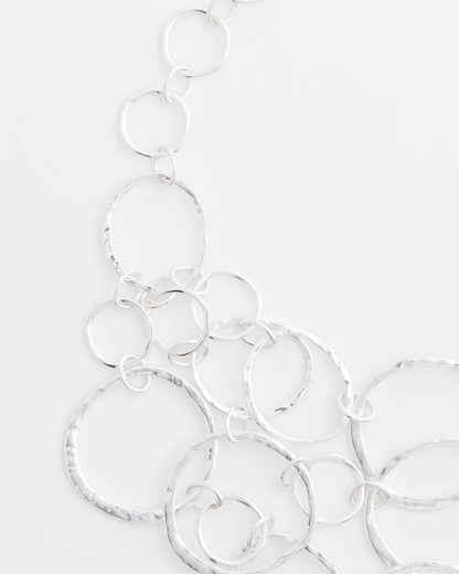Chico's Customer Favorite | Short Silvertone Multi-Strand Link Necklace