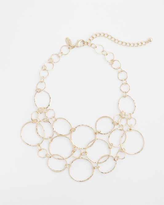 Chico's Trusted | Short Goldtone Multi-Strand Link Necklace