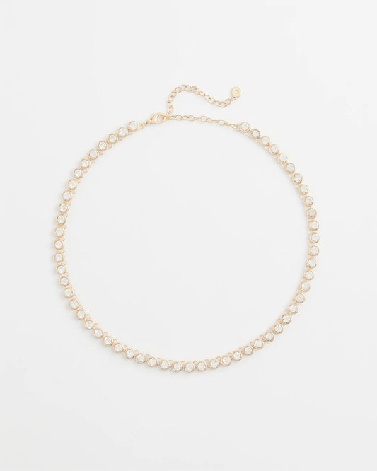 Chico's Classic | Goldtone Tennis Necklace