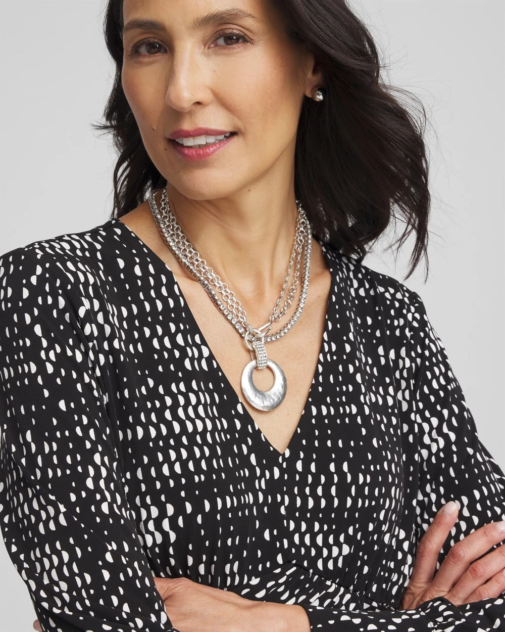 Chico's Best Price | Silver Tennis Necklace