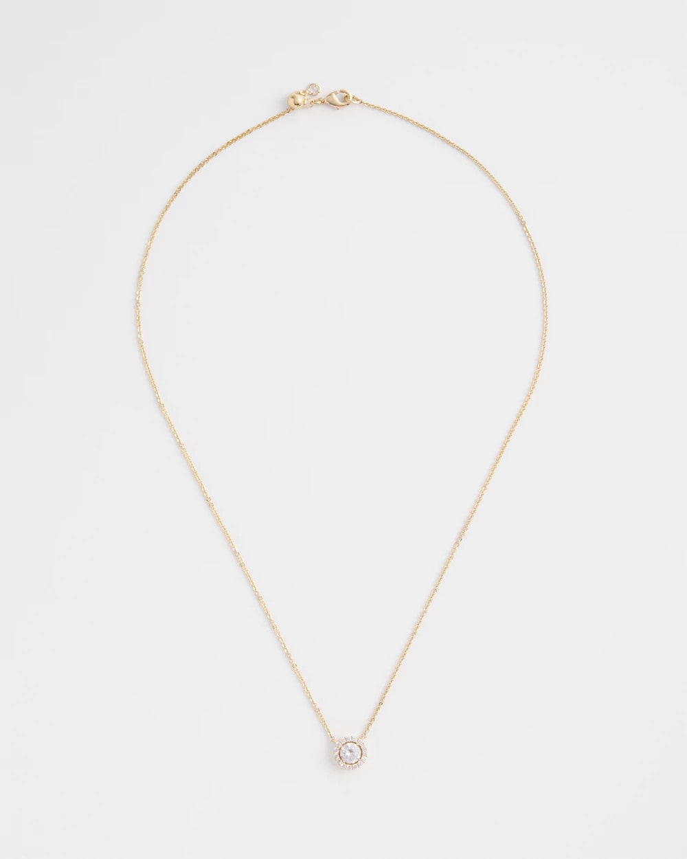 Chico's Hot Sale | Gold Tone Drop Stone Necklace