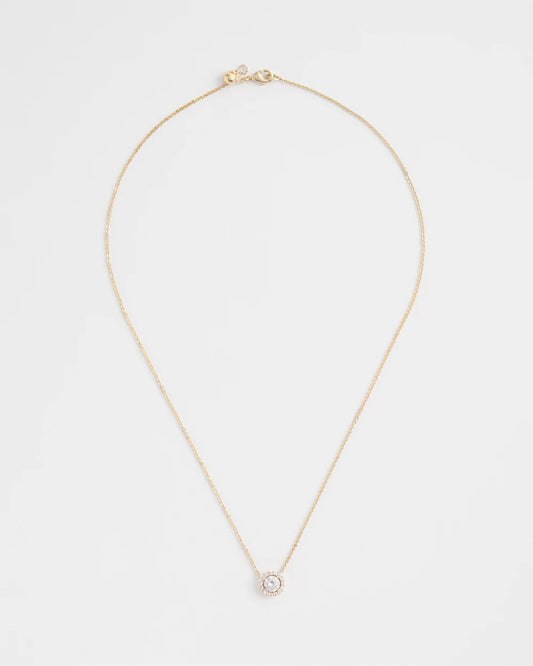 Chico's Hot Sale | Gold Tone Drop Stone Necklace