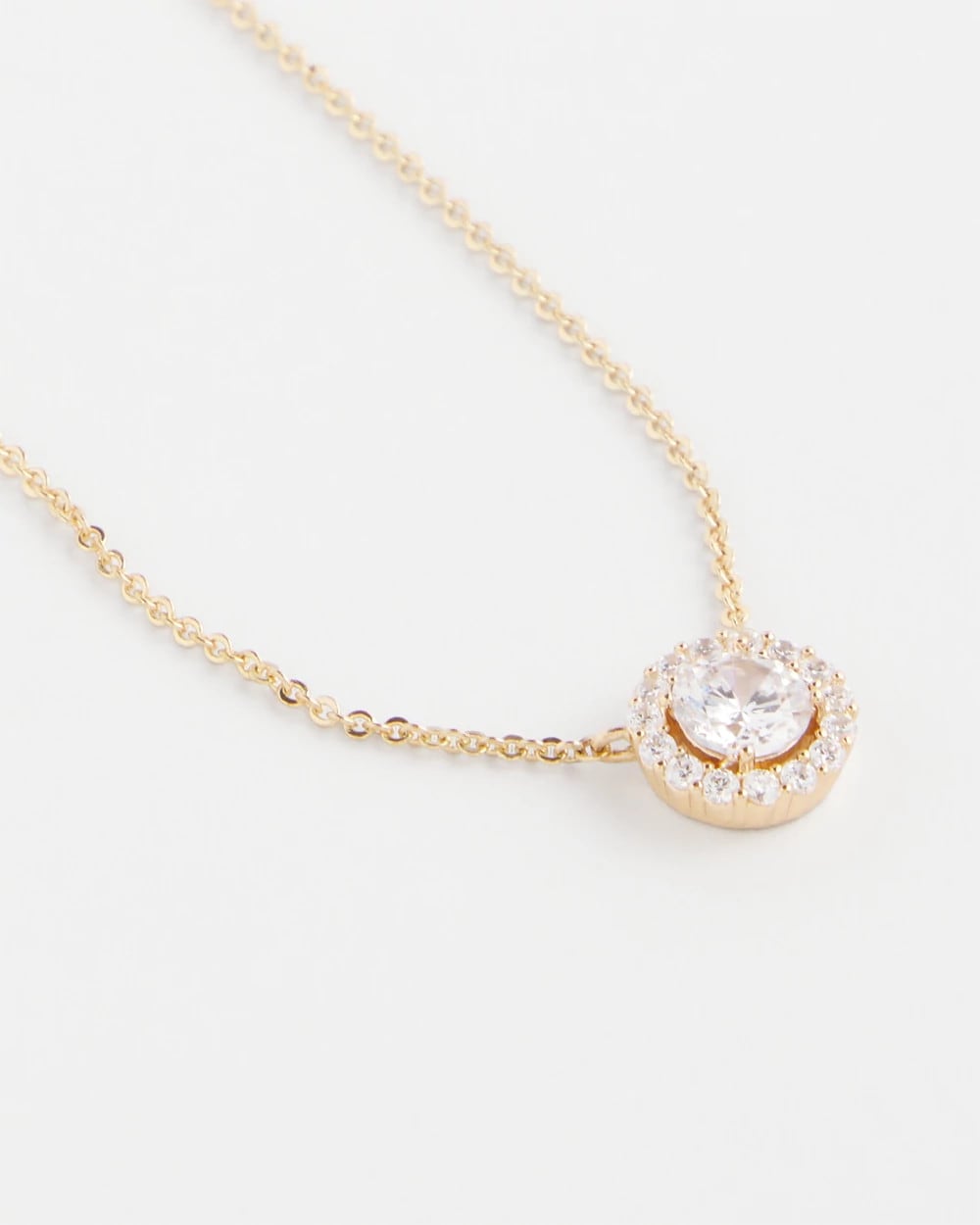 Chico's Hot Sale | Gold Tone Drop Stone Necklace