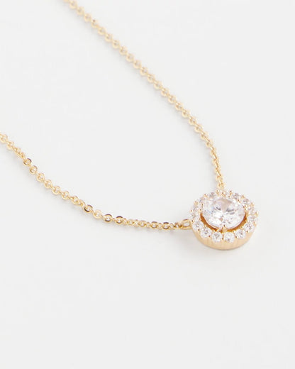 Chico's Hot Sale | Gold Tone Drop Stone Necklace