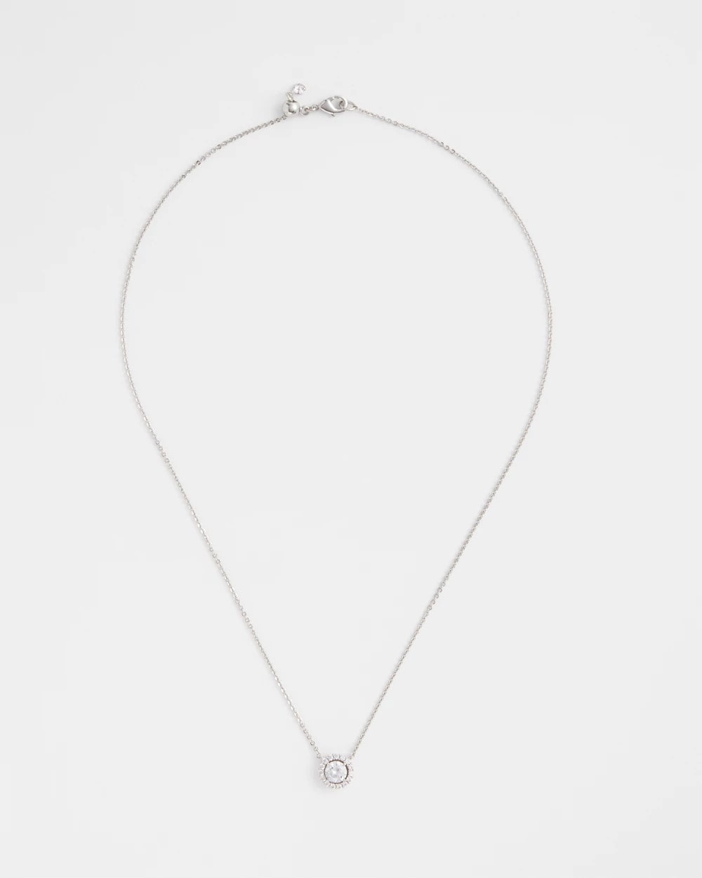 Chico's Customer Favorite | Silver Tone Drop Stone Necklace
