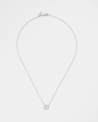Chico's Customer Favorite | Silver Tone Drop Stone Necklace