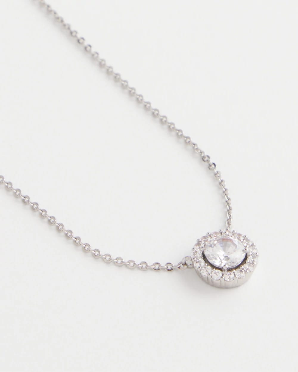 Chico's Customer Favorite | Silver Tone Drop Stone Necklace