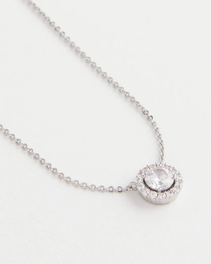 Chico's Customer Favorite | Silver Tone Drop Stone Necklace