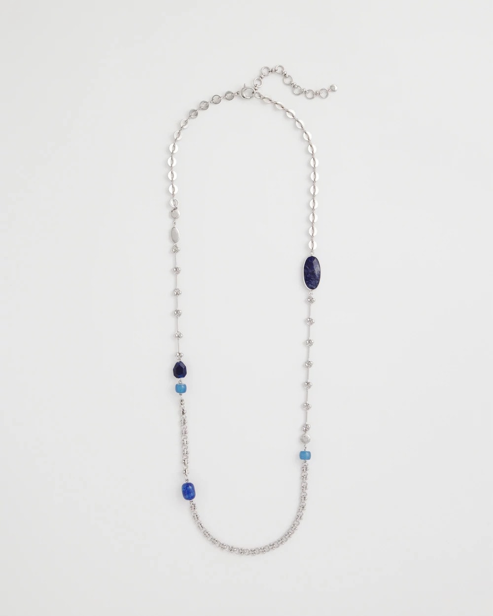 Chico's Classic | Blue Accent Long Single Strand Necklace