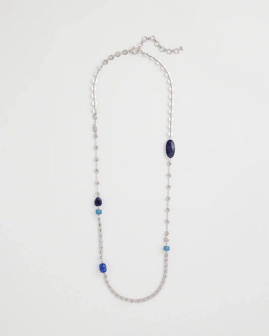 Chico's Classic | Blue Accent Long Single Strand Necklace