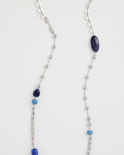 Chico's Classic | Blue Accent Long Single Strand Necklace